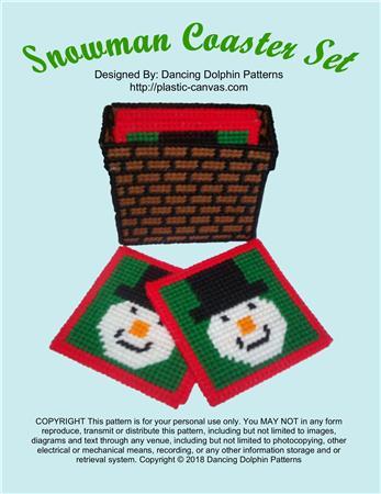 Snowman Coaster Set